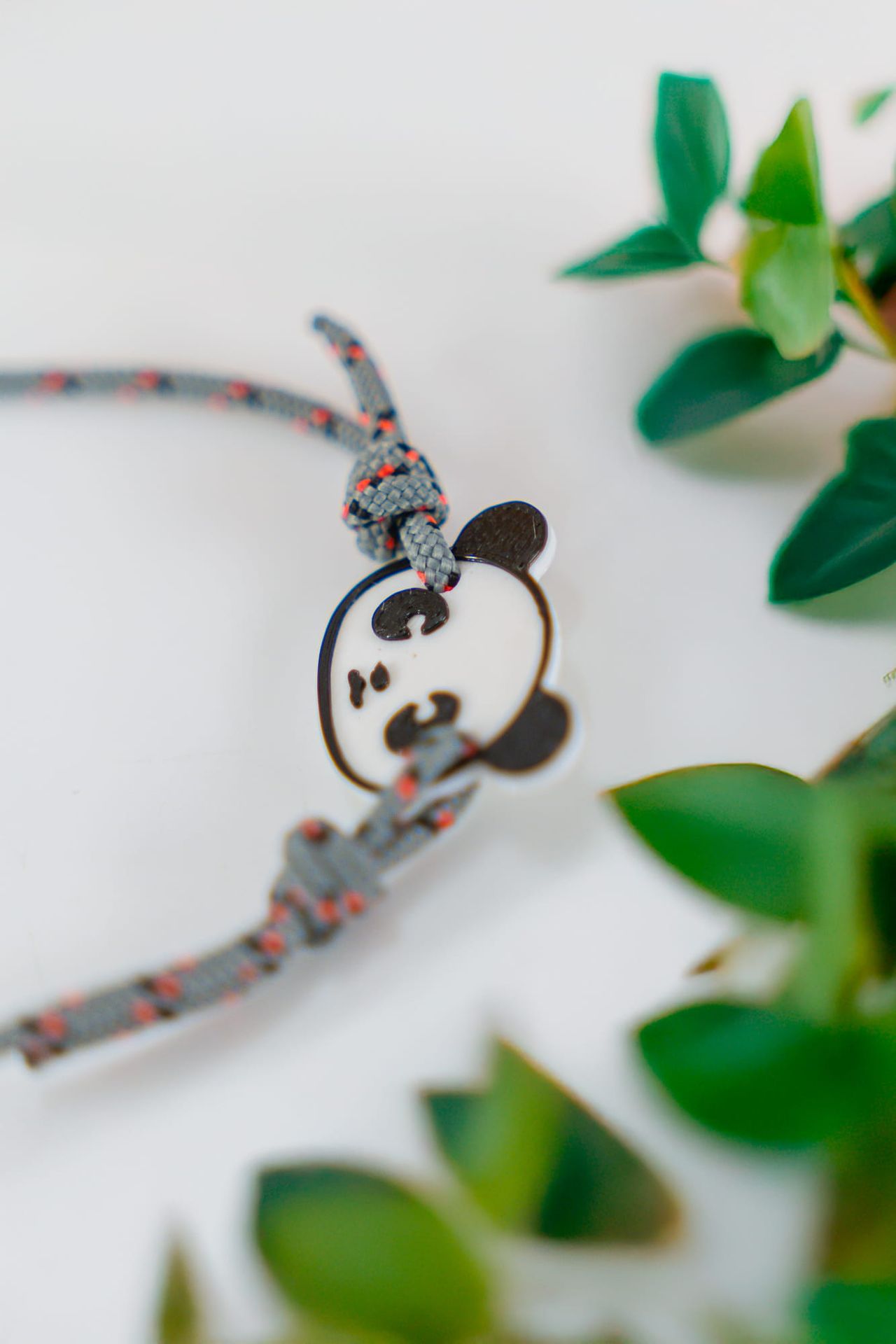 Bracelet souvenir du Zoo de Beauval avec médaillon panda personnalisé imprimé en 3D