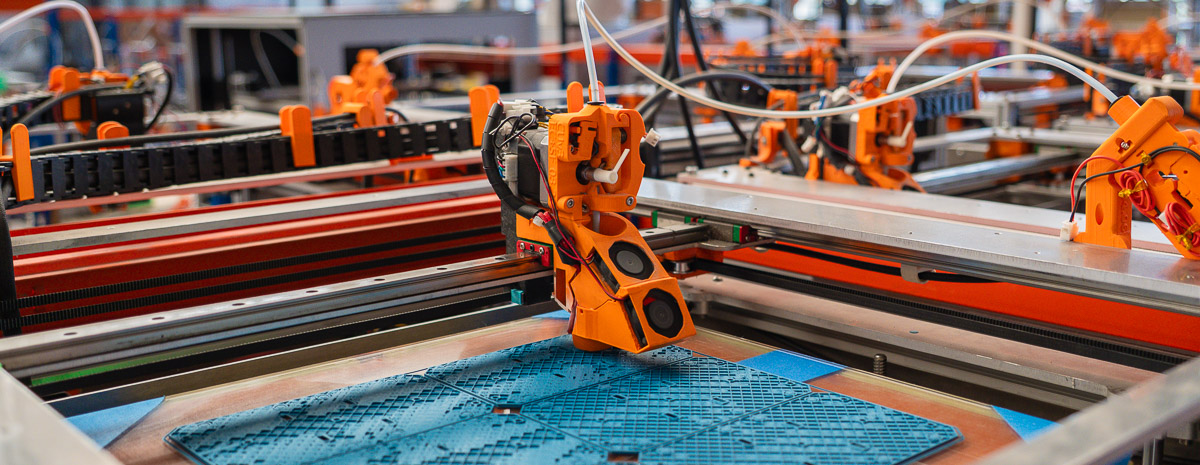 Parc de plus de 300 imprimantes 3D DAGOMA à Roubaix