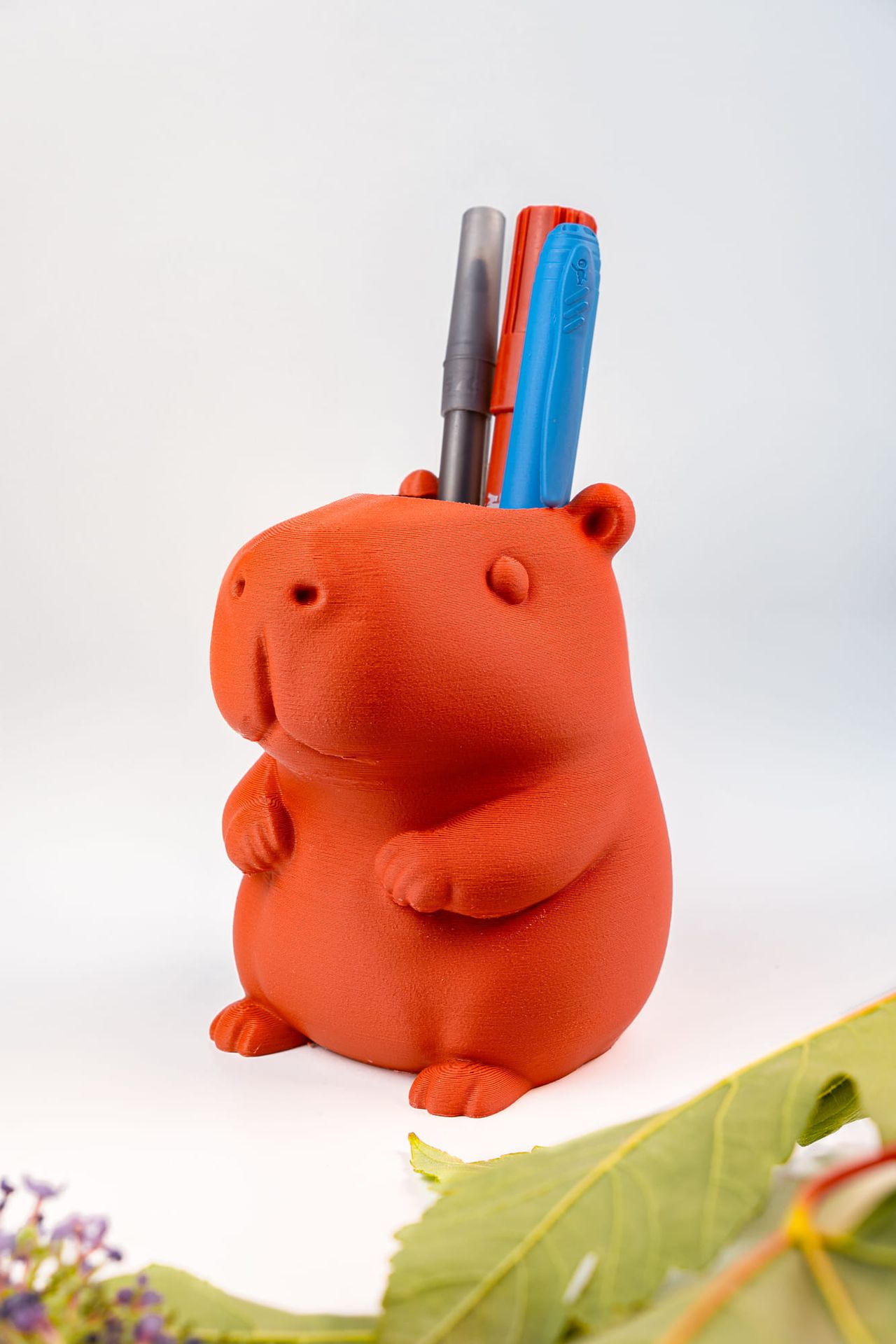 Porte-crayons personnalisé en forme d'animal imprimé en 3D, objet publicitaire de bureau