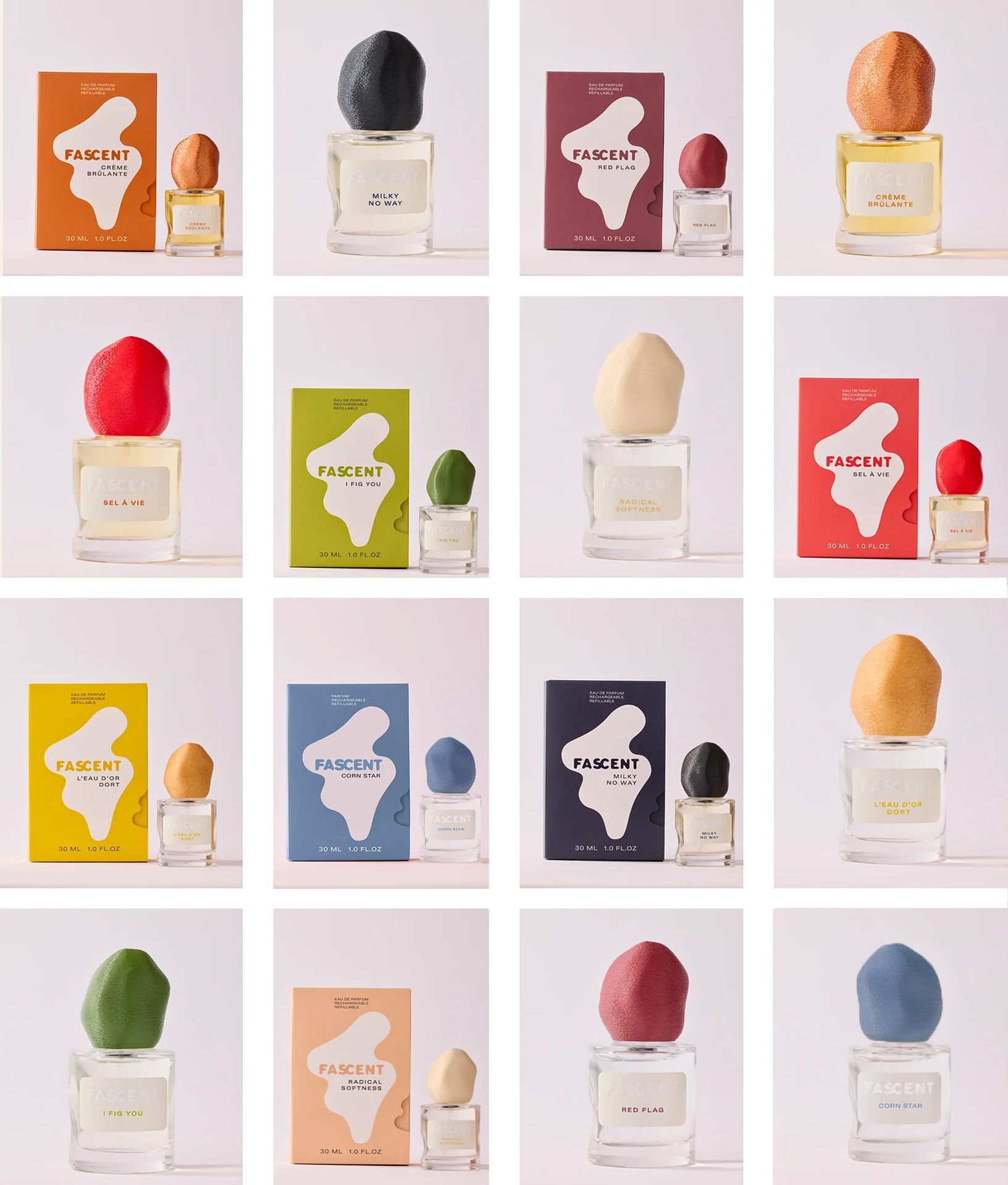 Flacons de parfum Fascent avec bouchons sur-mesure imprimés en 3D par DAGOMA