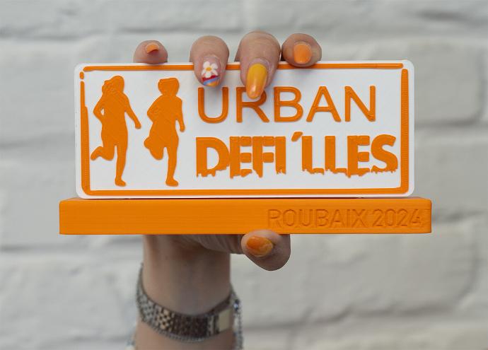Trophée Urban Défi'lles imprimé en 3D pour l'UNSS de Lille