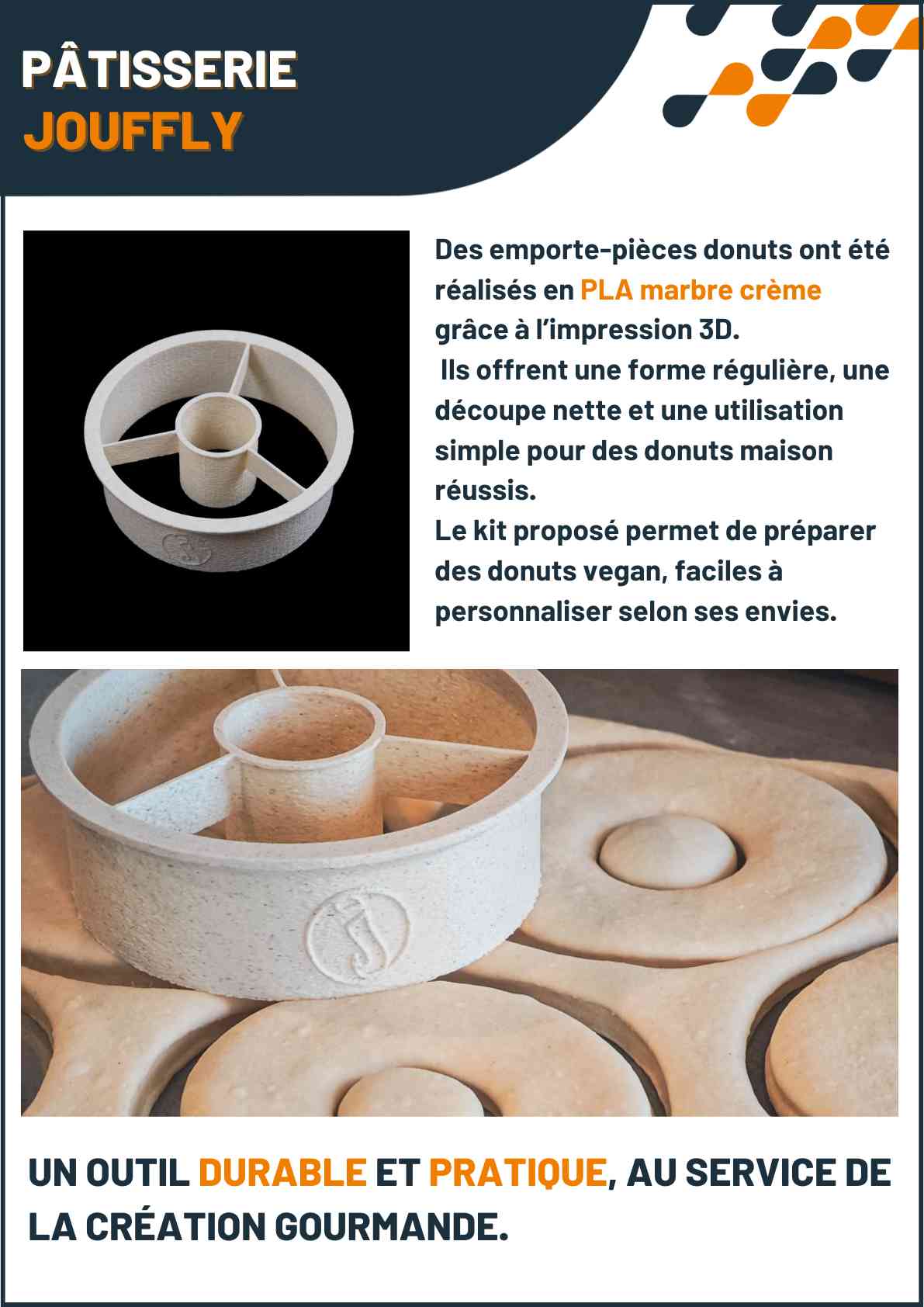 Cas client DAGOMA — Pâtisserie, impression 3D sur-mesure