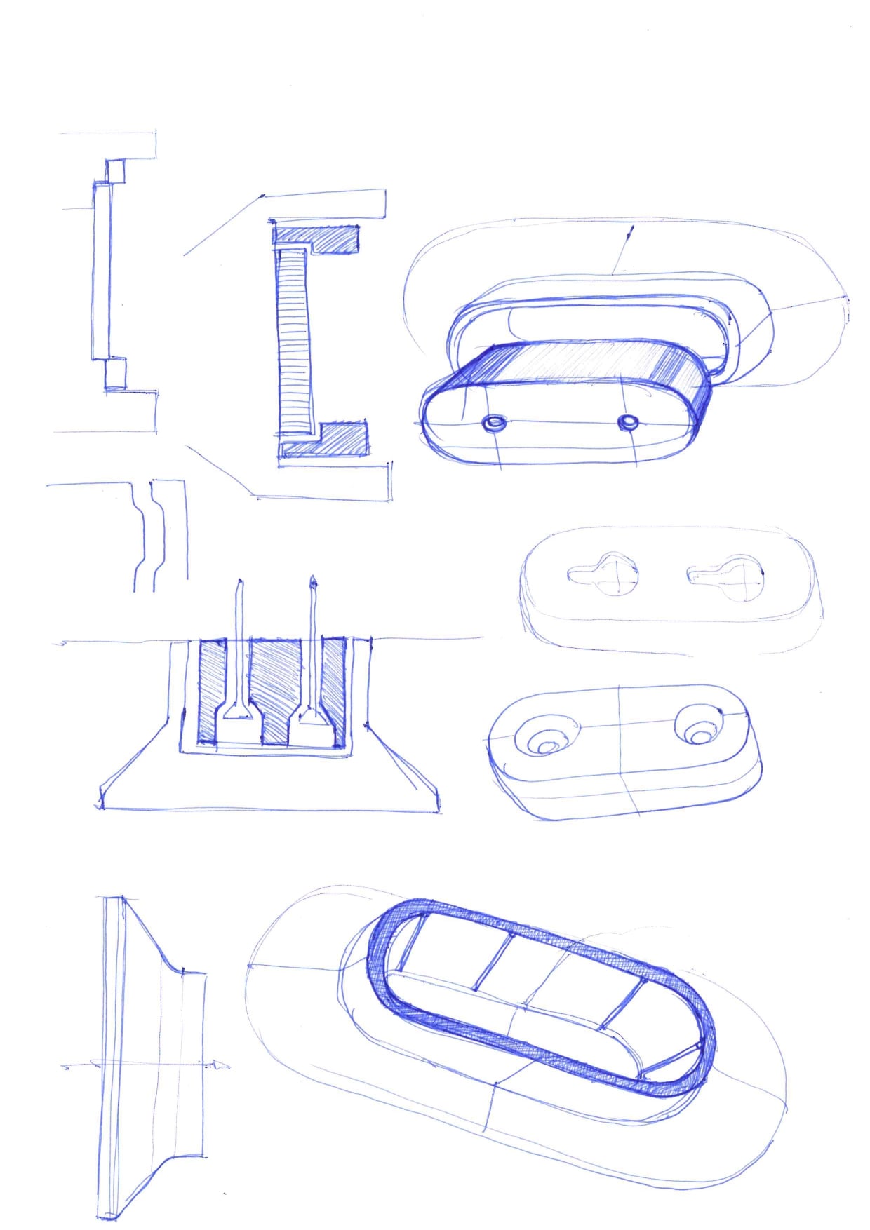 Croquis des patères design Maison Tanyer
