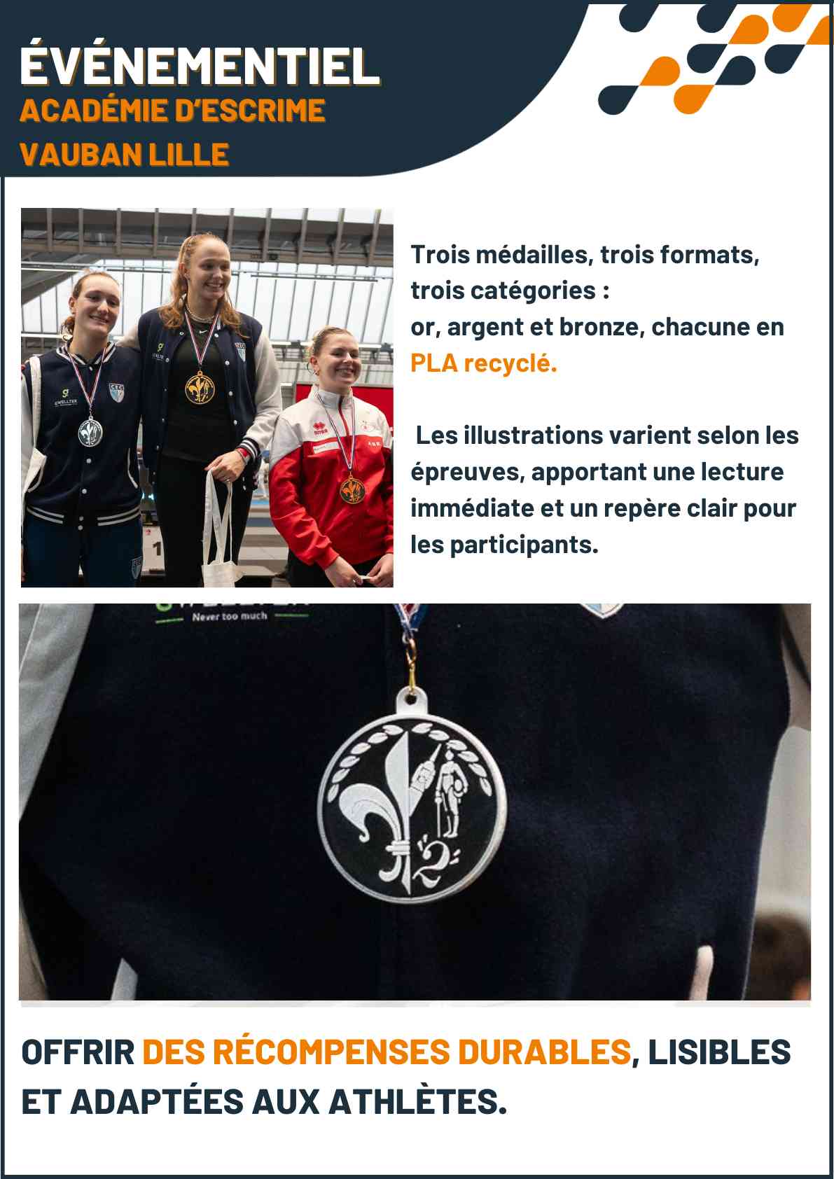 Cas client DAGOMA — Événementiel · Handisport, impression 3D sur-mesure