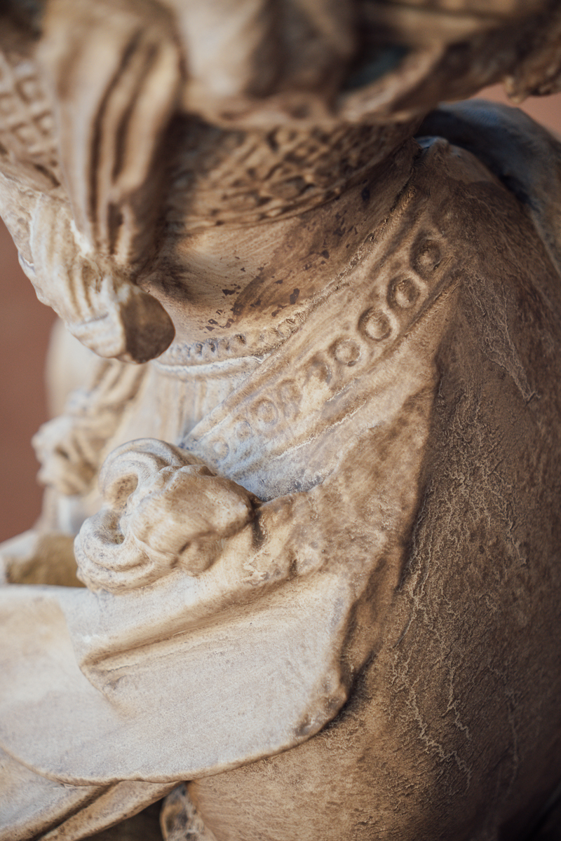 Détail d'une sculpture Les Belles du Nord imprimée en 3D grand format par DAGOMA