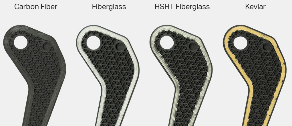 Pièces renforcées Composite CFF Markforged