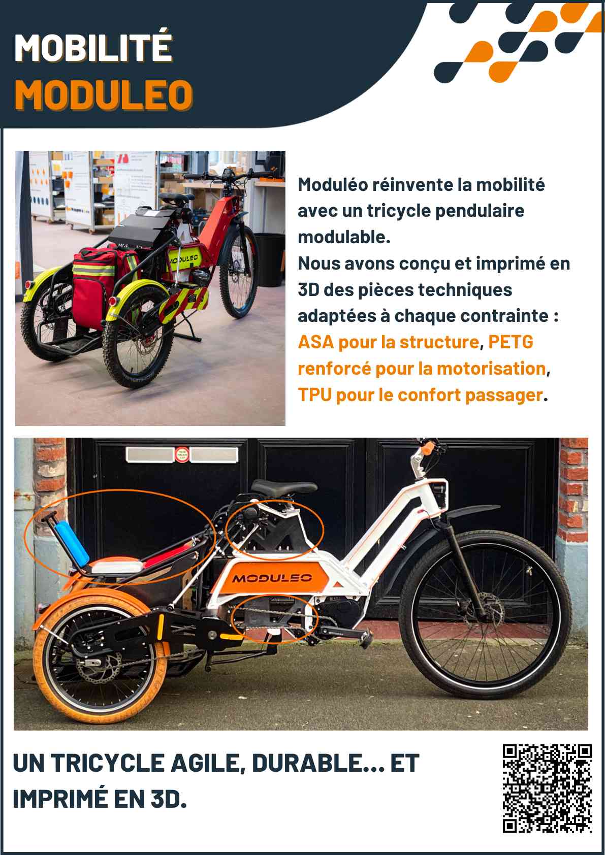 Cas client DAGOMA — Mobilité · Moduleo, impression 3D sur-mesure