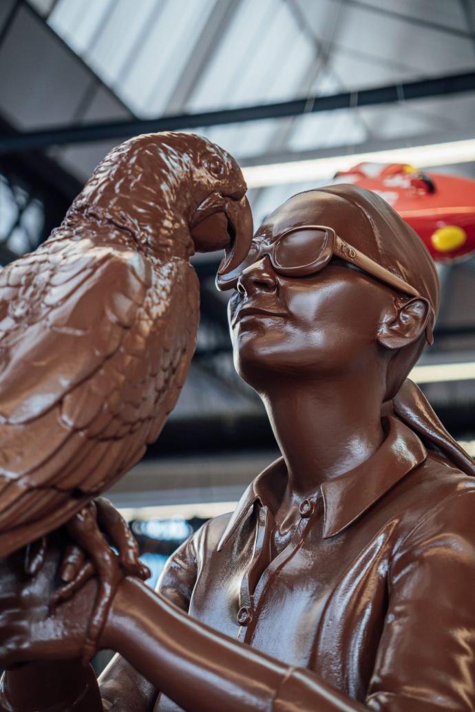 Statue hommage à Françoise Delord imprimée en 3D pour le Zoo de Beauval
