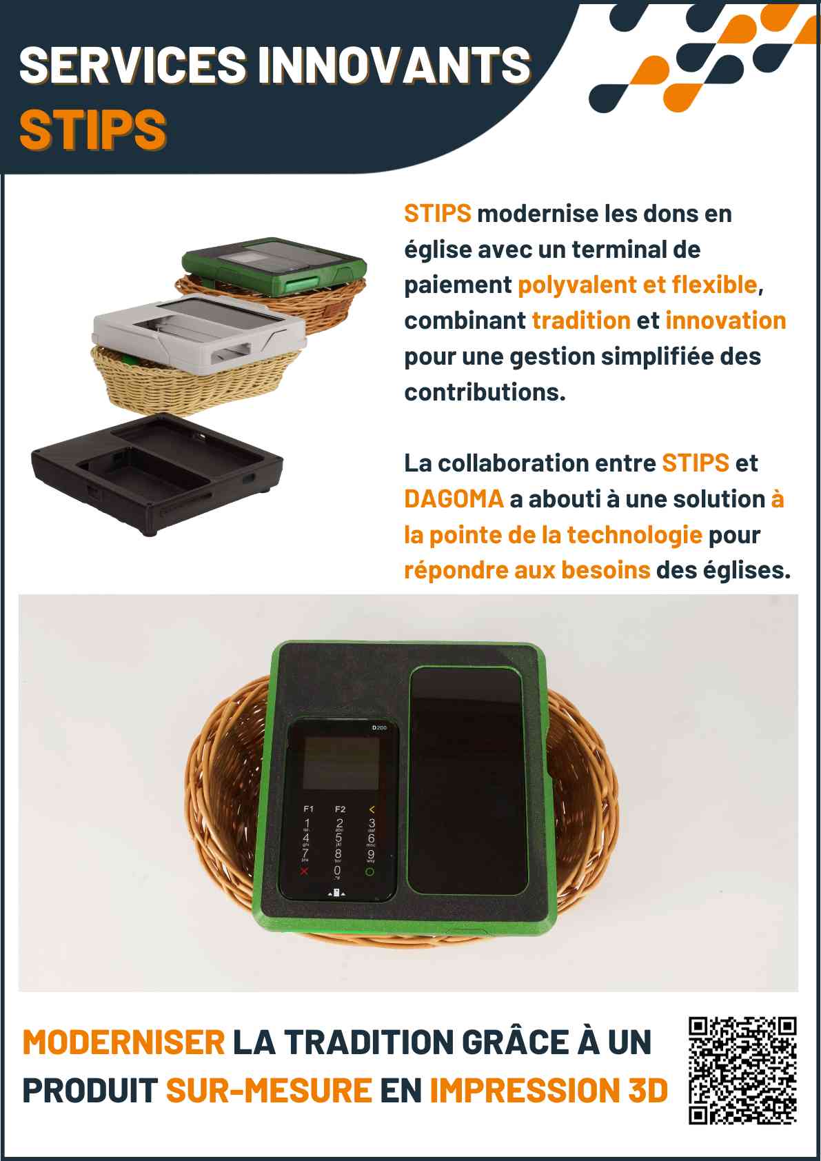 Cas client DAGOMA — Services innovants · Etipe, impression 3D sur-mesure