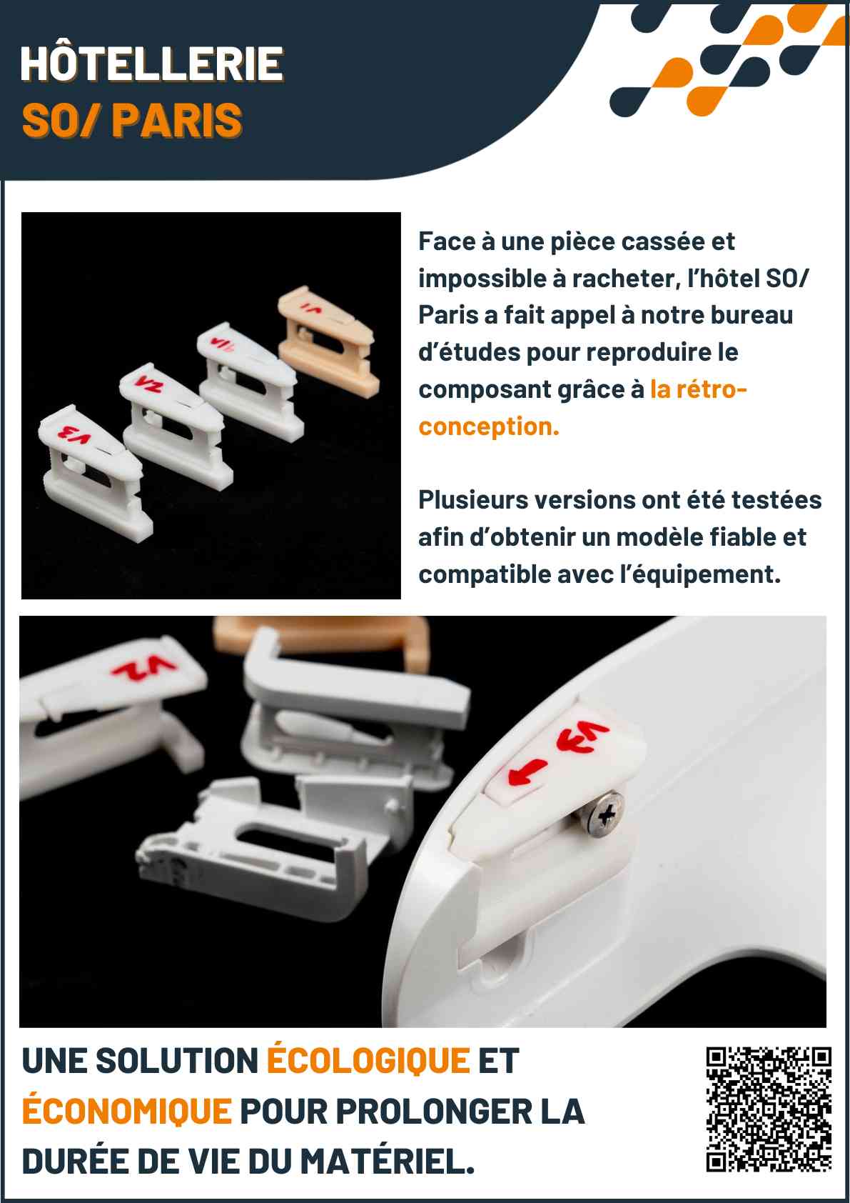 Cas client DAGOMA — Hôtellerie, impression 3D sur-mesure