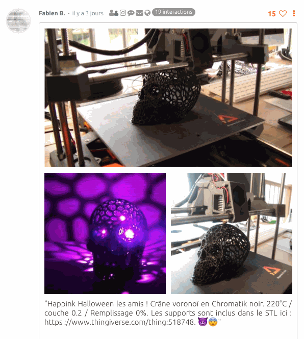 Dagoma - Filament Chromatik PLA Bleu Azur - diamètre 1,75mm - 750g - Pour  imprimante 3D - Filaments PLA - Impression 3D - Les Machines