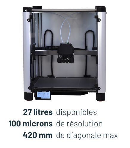 Imprimante 3D PRO430 Carénée - Dual Extrusion