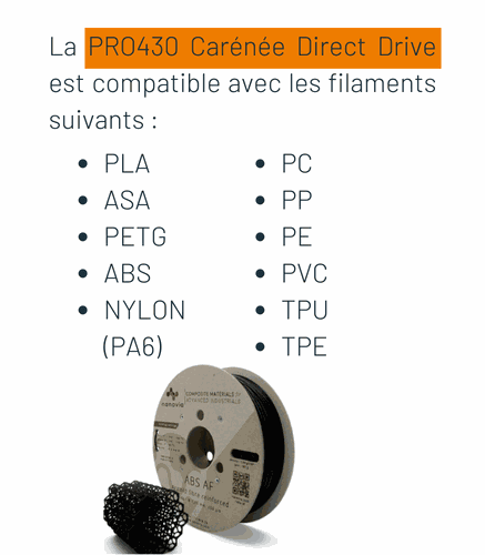 Filaments-PRO430-Carénée-Direct-Drive