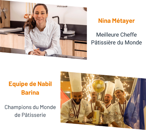 Nina Métayer Nabil Barina Champions du monde de pâtisserie