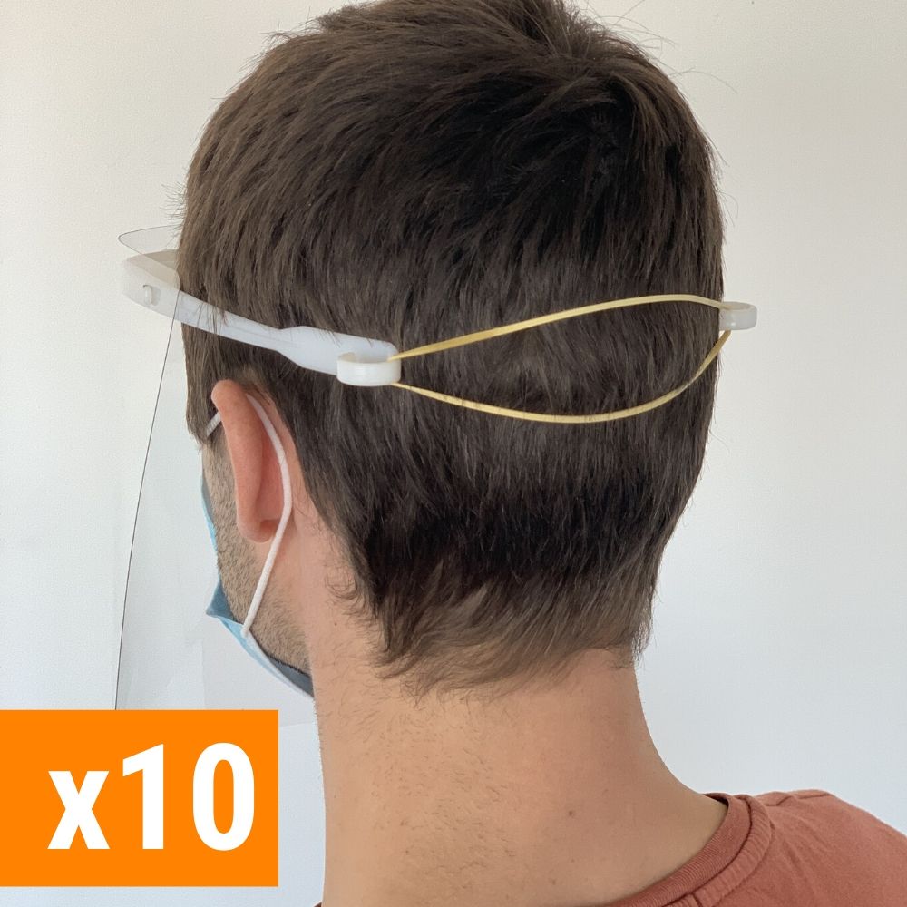 Pack 10 visières de protection