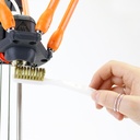BROSSE DE NETTOYAGE BUSE METAL LAITON - POIL DUR