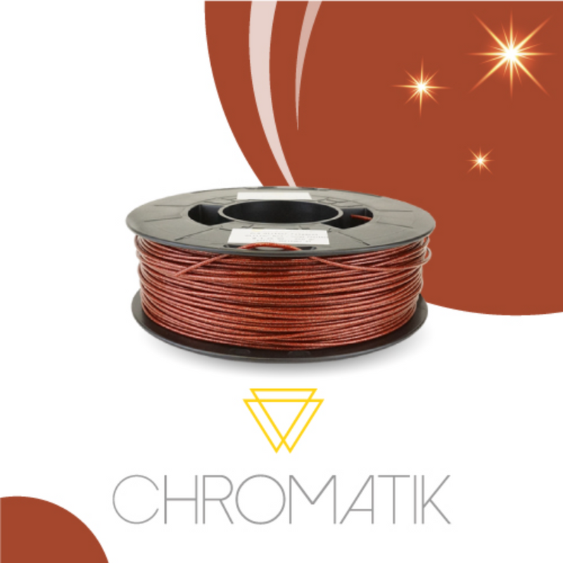 Filament Chromatik PLA 1.75mm - Rouge Pailleté (750g)