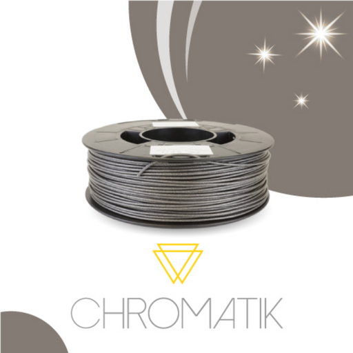 [DKU001821] Filament Chromatik PLA 1.75mm - Gris Pailleté (750g)
