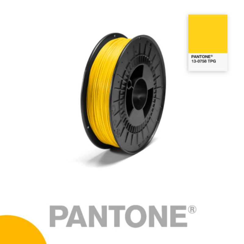 Filament Pantone PLA 1.75mm - 13-0758 TPG - Jaune