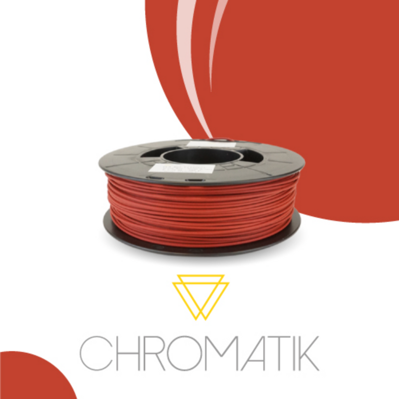 Filament Chromatik PLA 1.75mm - Rouge Brique (750g)