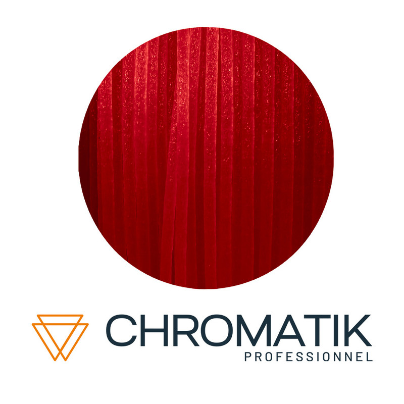 Filament Chromatik Professionnel Nylon Glass 1.75mm 500g 7621 C - Rouge Fluo Translucide