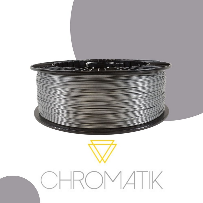 Filament Chromatik PLA 1.75mm - Argent perle (2,2Kg)