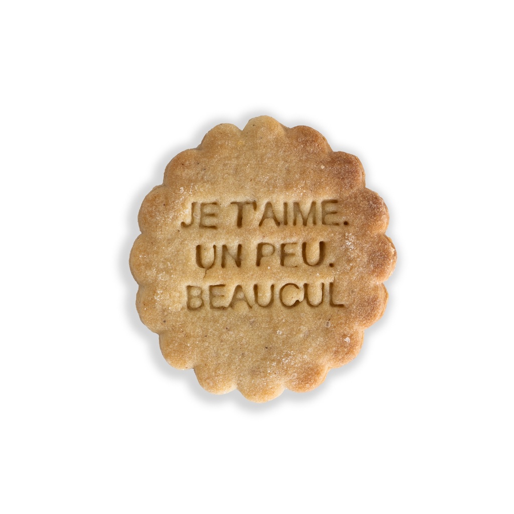 tanyer Faux Biscuit "JE T'AIME, UN PEU, BEAUCUL"