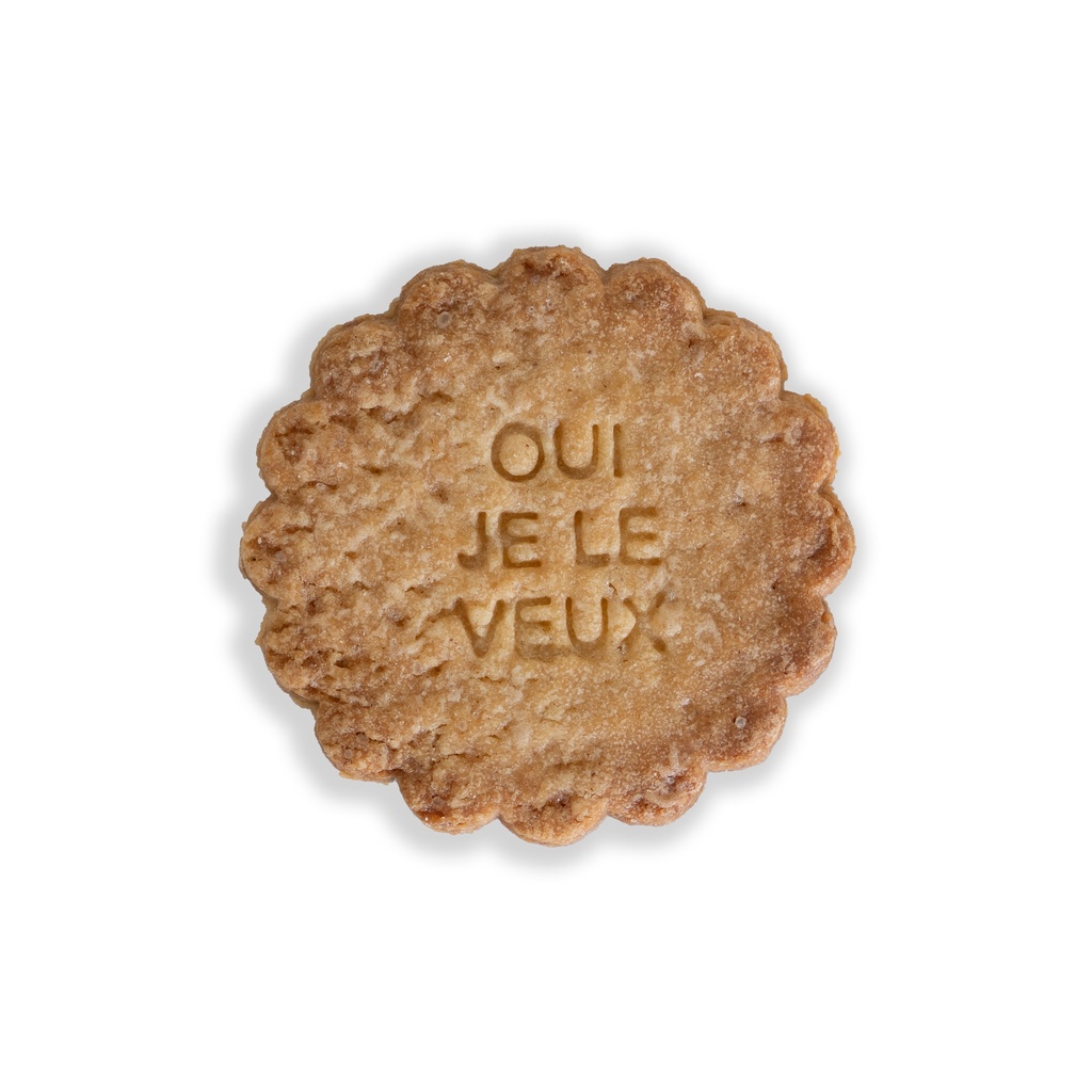 tanyer Faux Biscuit "OUI JE LE VEUX"