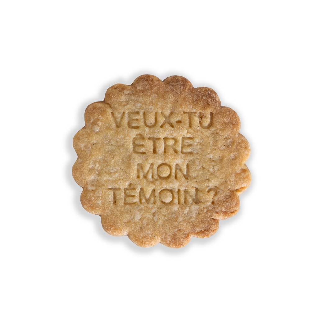 tanyer Faux Biscuit "VEUX-TU ÊTRE MON TÉMOIN ? "