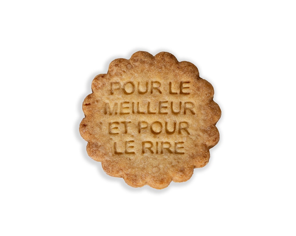 tanyer Faux Biscuit "POUR LE MEILLEUR ET POUR LE RIRE"