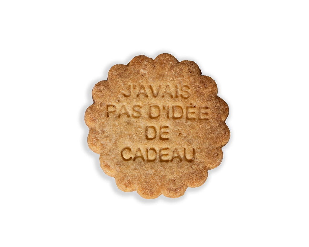 tanyer Faux Biscuit "J'AVAIS PAS D'IDÉE DE CADEAU"