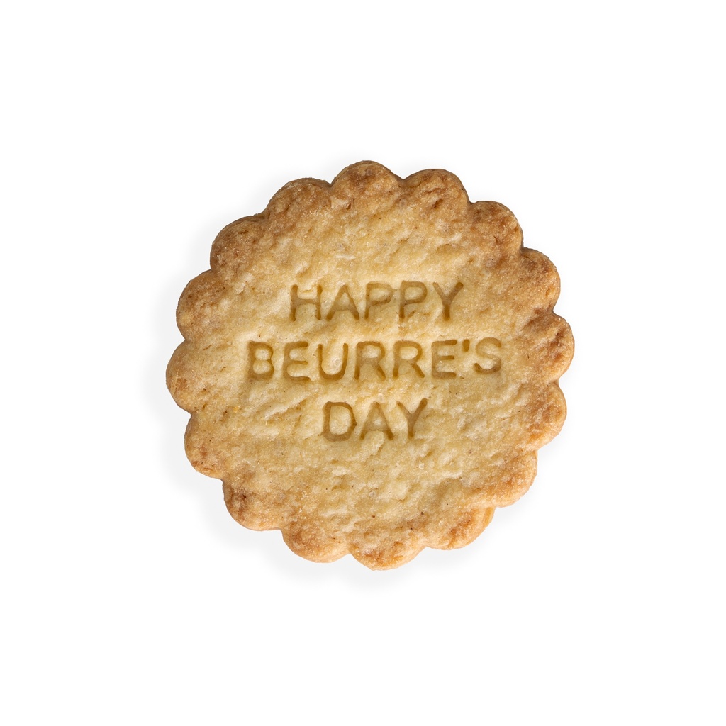 tanyer Faux Biscuit "HAPPY BEURRE'S DAY"