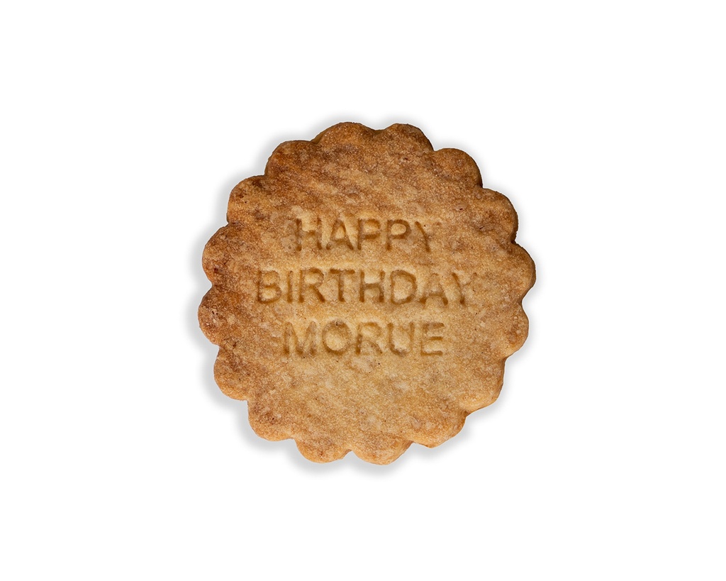 tanyer Faux Biscuit "HAPPY BIRTHDAY MORUE"
