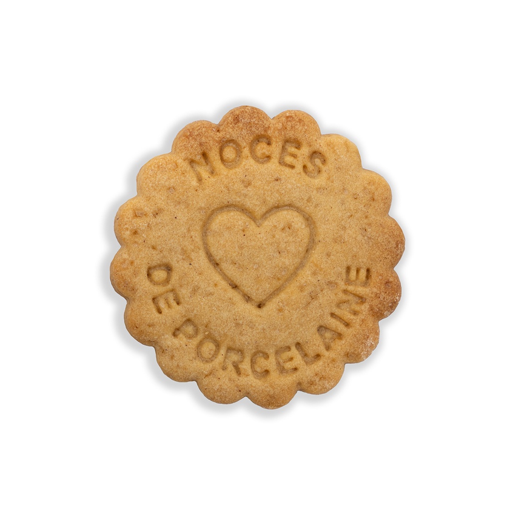 tanyer Faux Biscuit "NOCES DE PORCELAINE - 20 ANS DE MARIAGE"