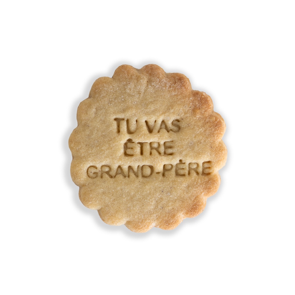 tanyer Faux Biscuit "TU VAS ÊTRE GRAND-PÈRE"