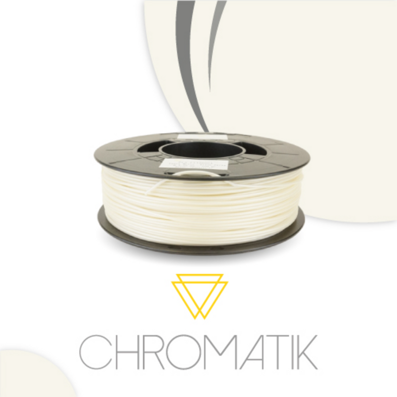 Filament Chromatik PLA 1.75mm - Blanc Perle (750g)