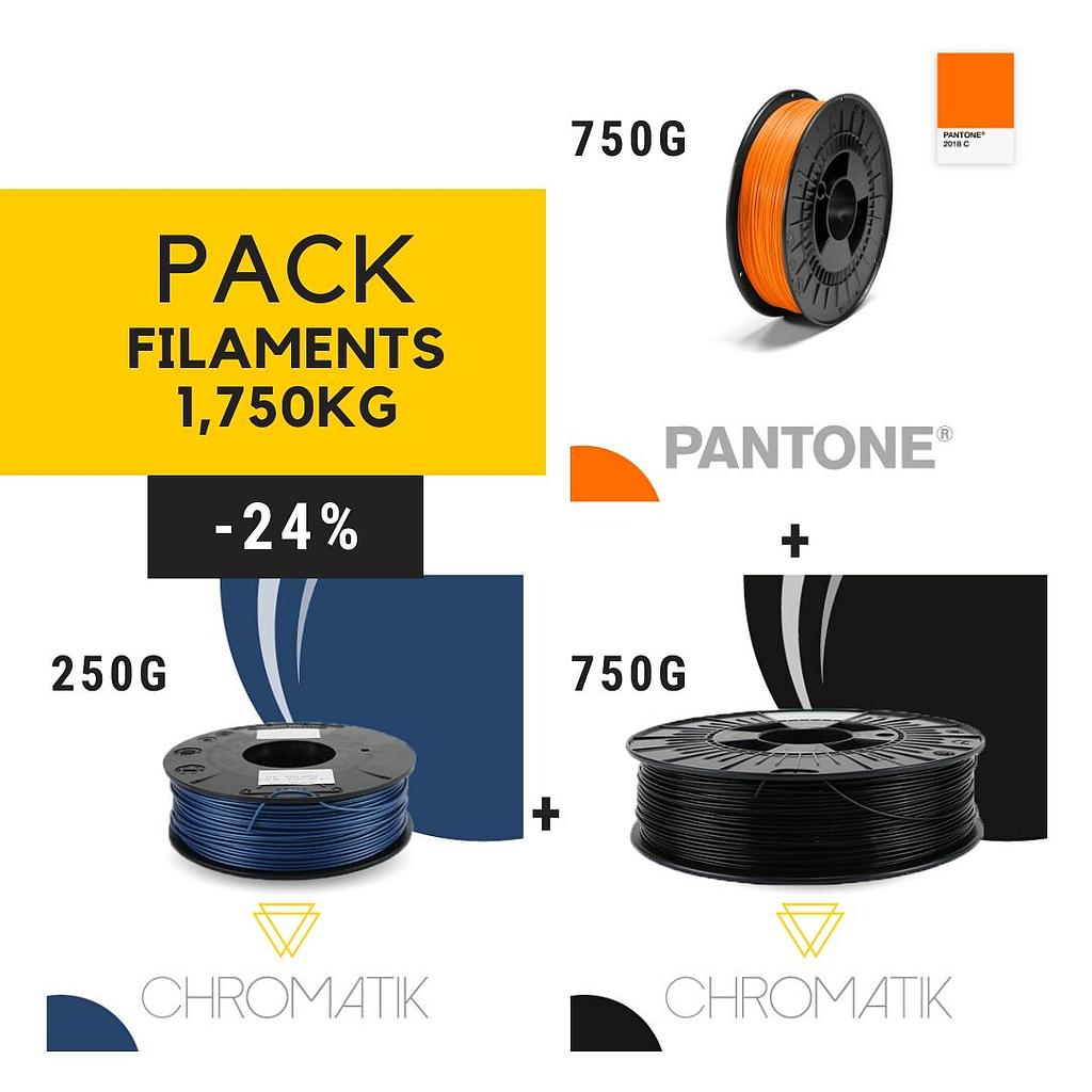 Pack Orange / Bleu / Noir